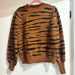 Dear John Tiger Stripe Crewneck Sweater